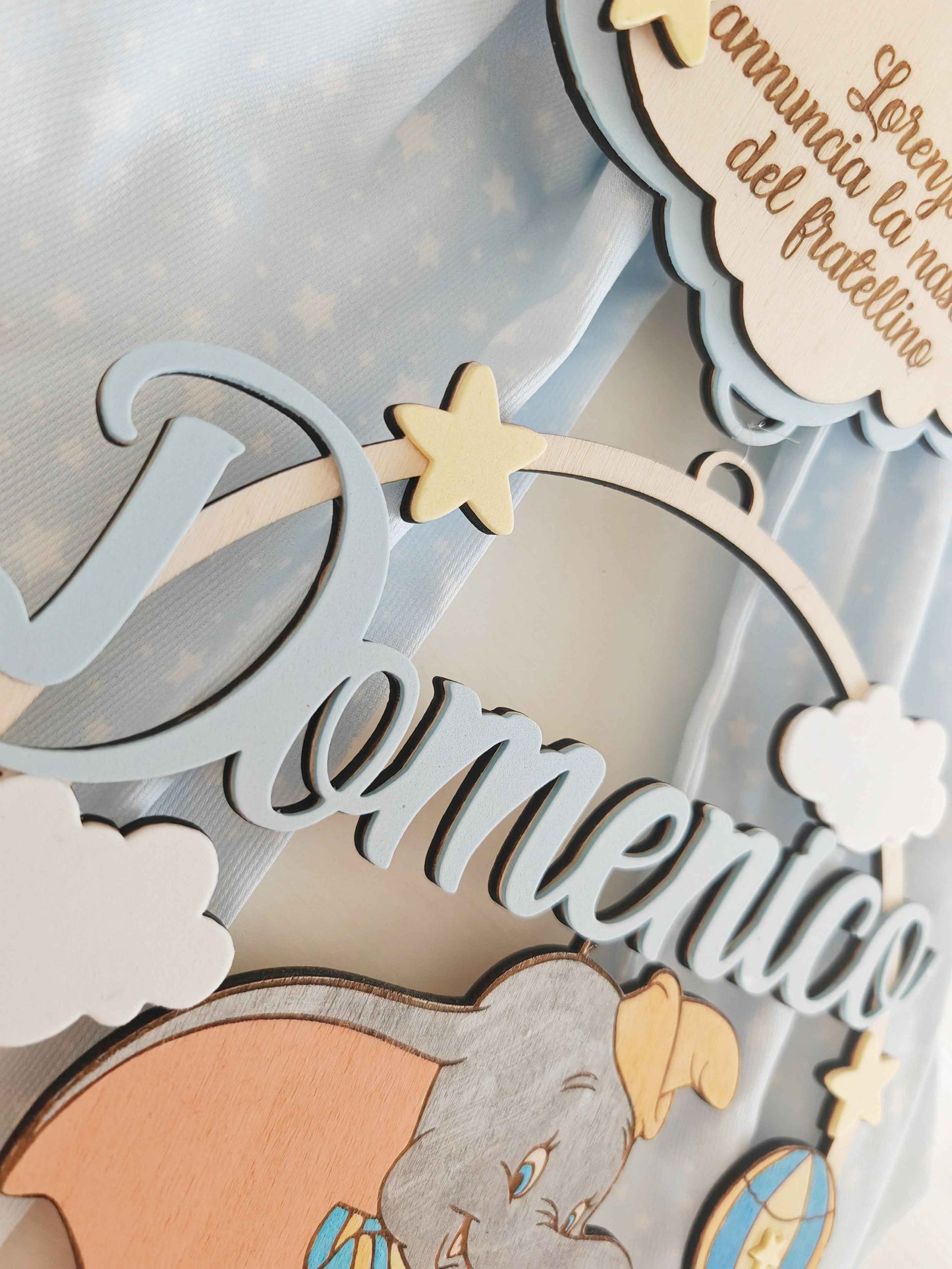 Fiocco imbottito elefantino