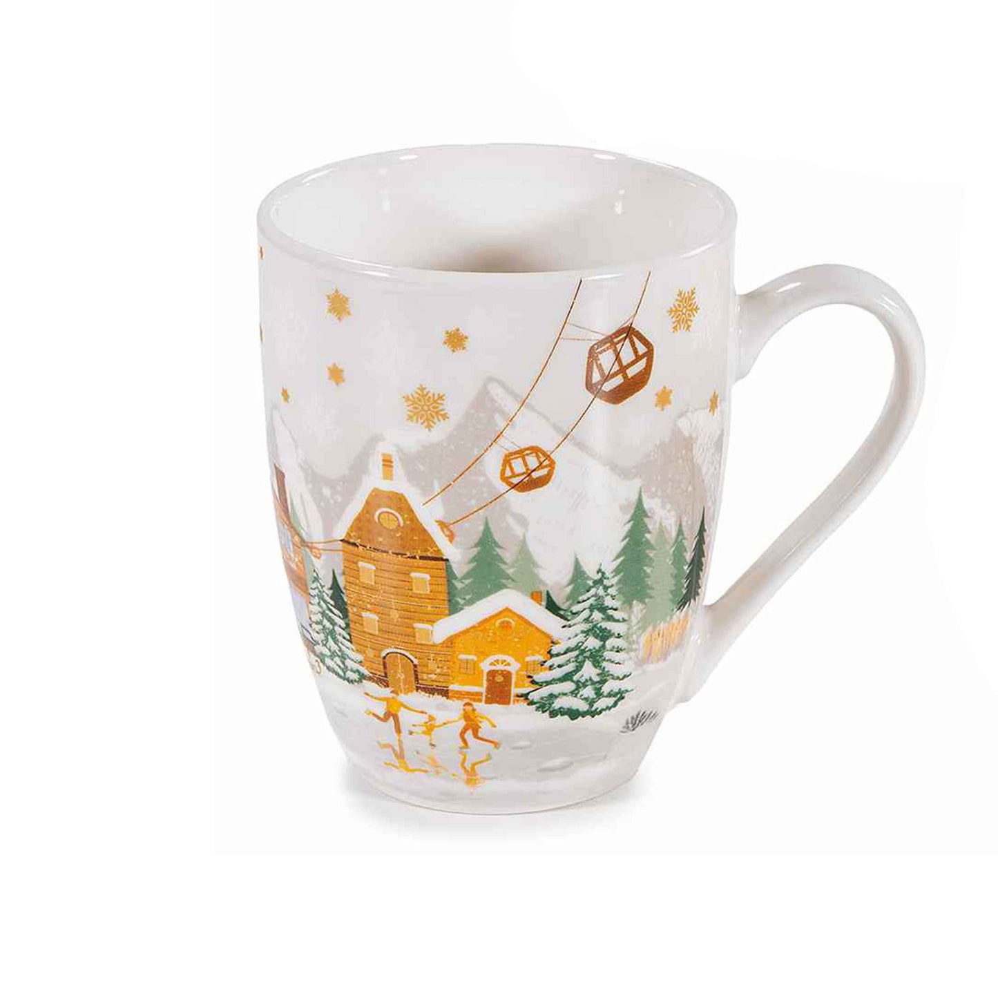 Tazza con scatola regalo Villaggio di Natale