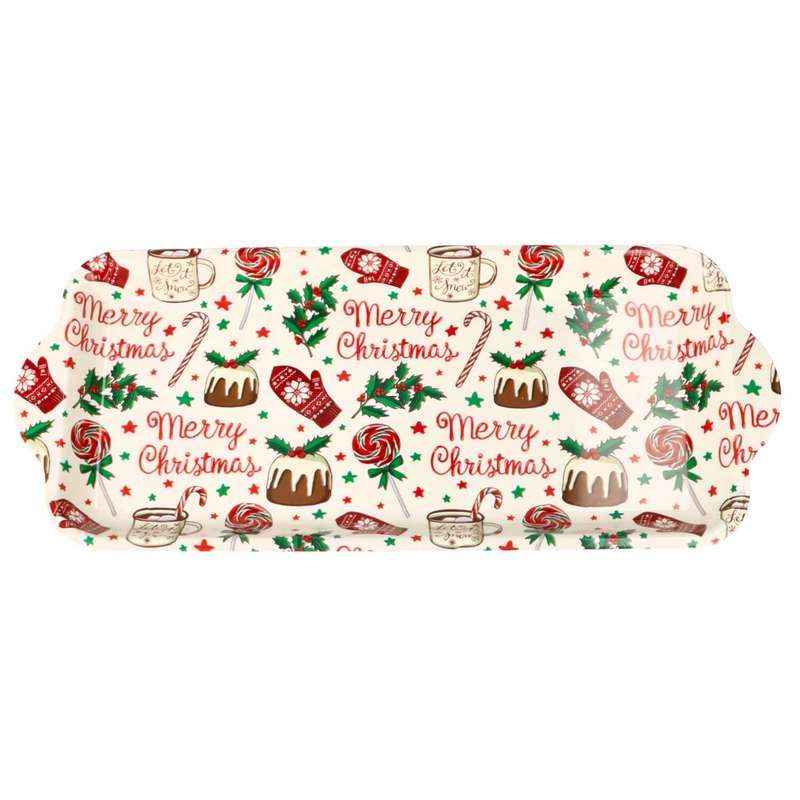 Vassoio melamina Merry Christmas rettangolare