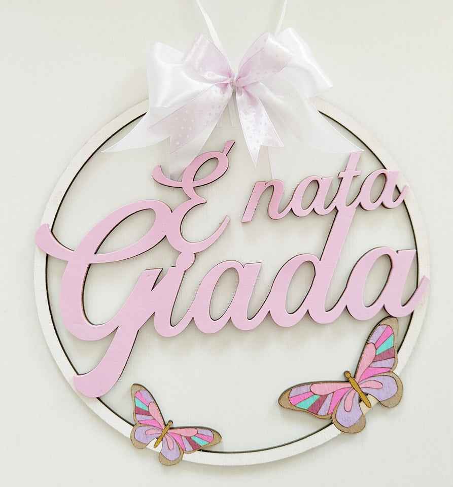 Fiocco nascita farfalle E' nata