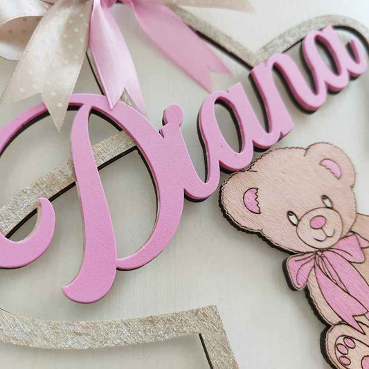 Decorazione cameretta stella / fiocco nascita