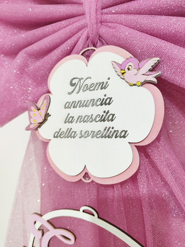 Fiocco nascita coniglietta - Best Moment Decor