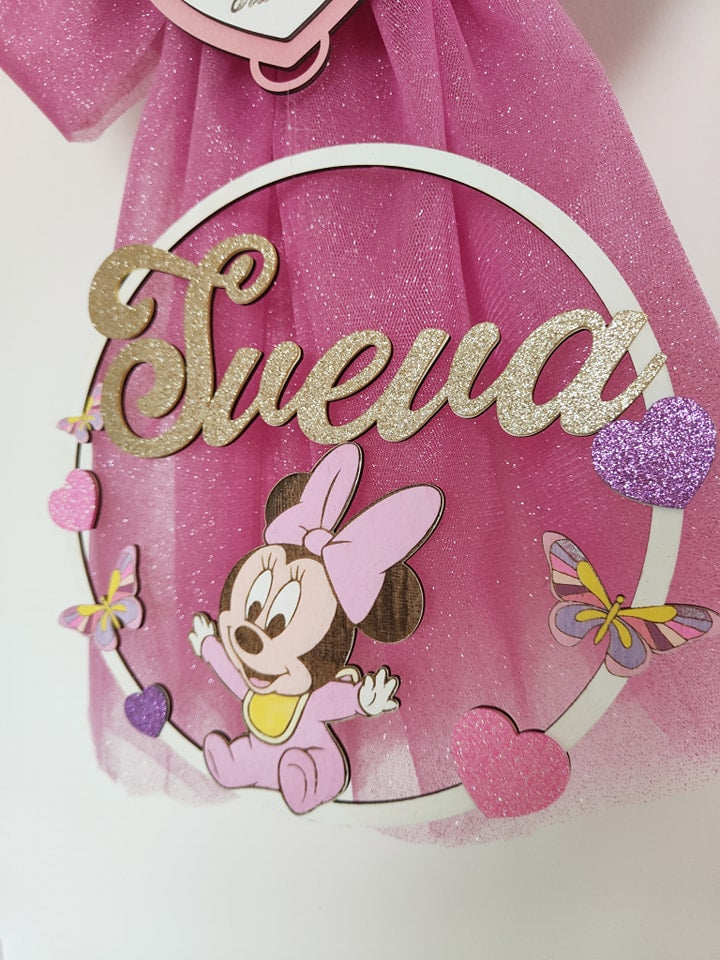 Fiocco nascita Baby Minnie - Best Moment Decor