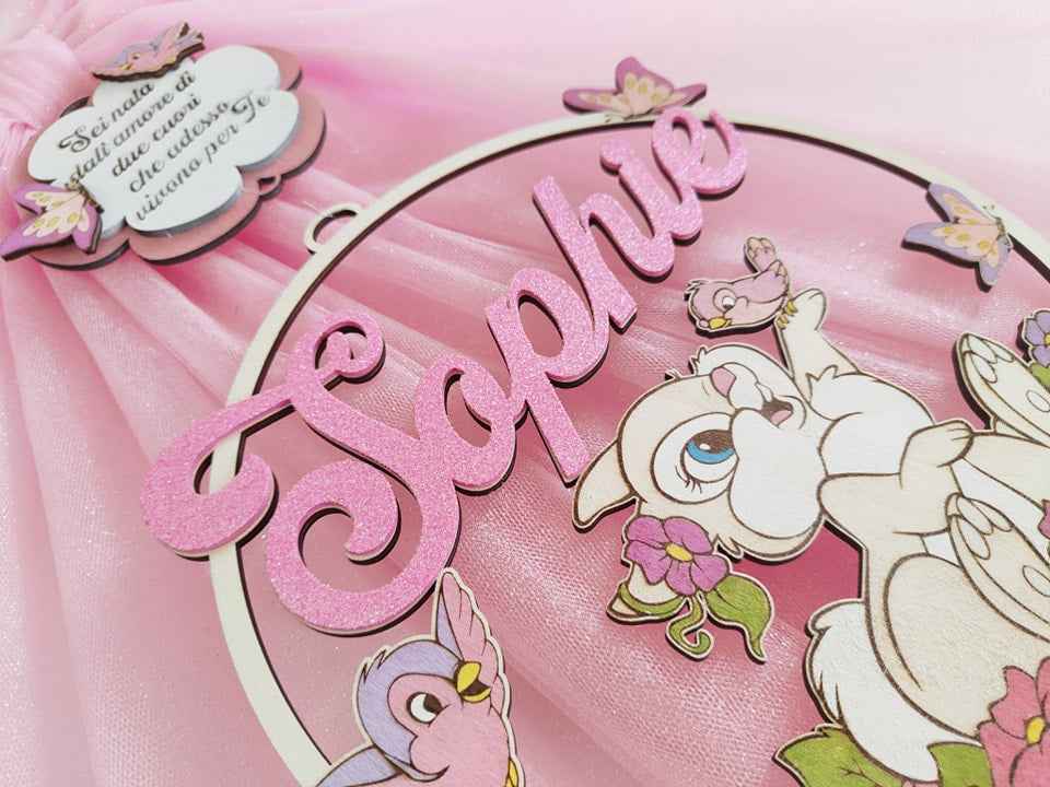 Fiocco nascita coniglietta