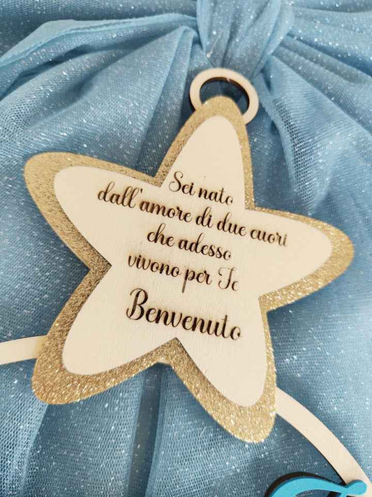 Fiocco nascita Topolino Baby