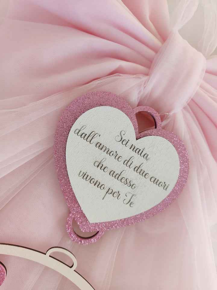 Fiocco nascita Baby Minnie & Pluto