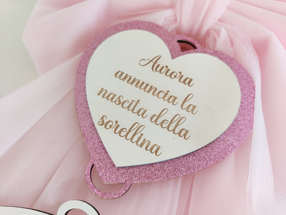 Fiocco nascita minou - Best Moment Decor