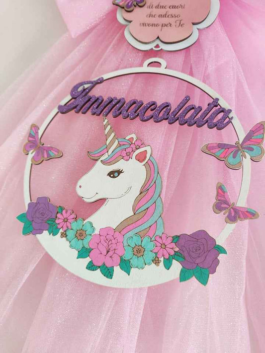 Fiocco nascita Unicorno