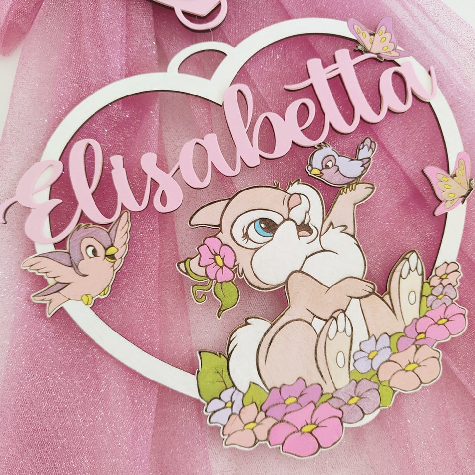 Fiocco nascita coniglietta - Best Moment Decor