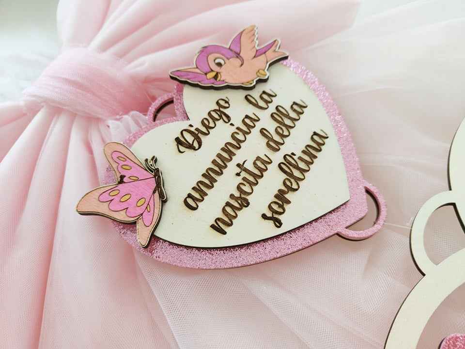 Fiocco nascita coniglietta