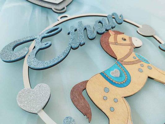 Fiocco nascita cavalluccio