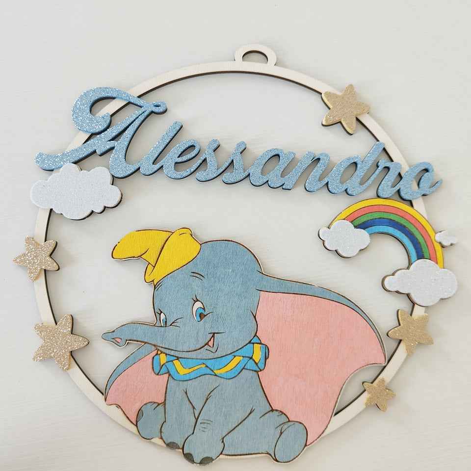Decorazione cameretta elefantino / fiocco nascita