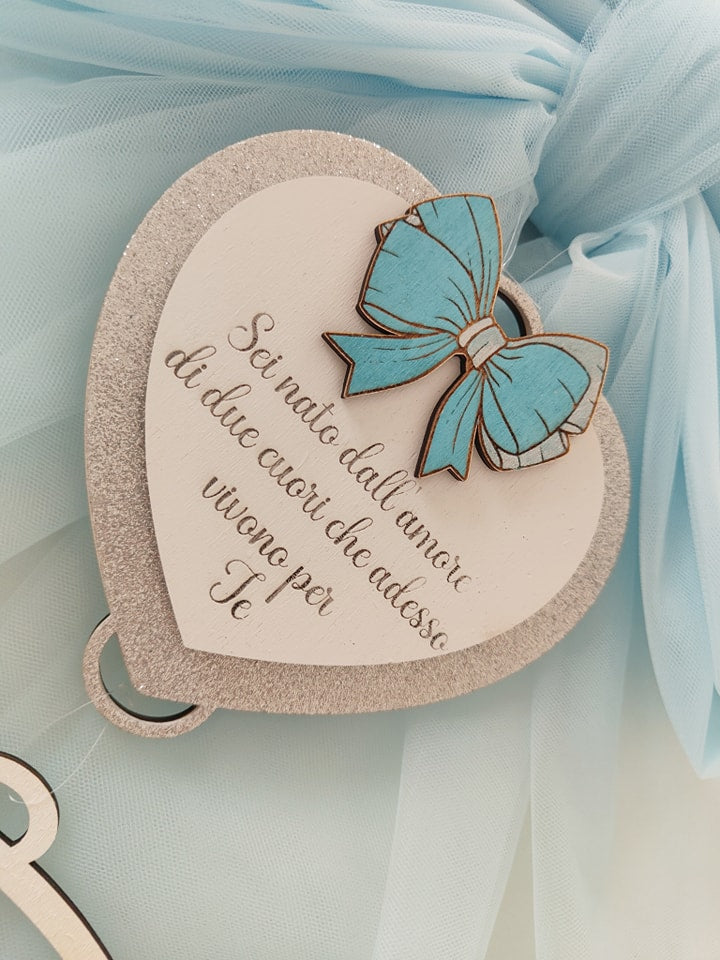 Fiocco nascita cavalluccio - Best Moment Decor