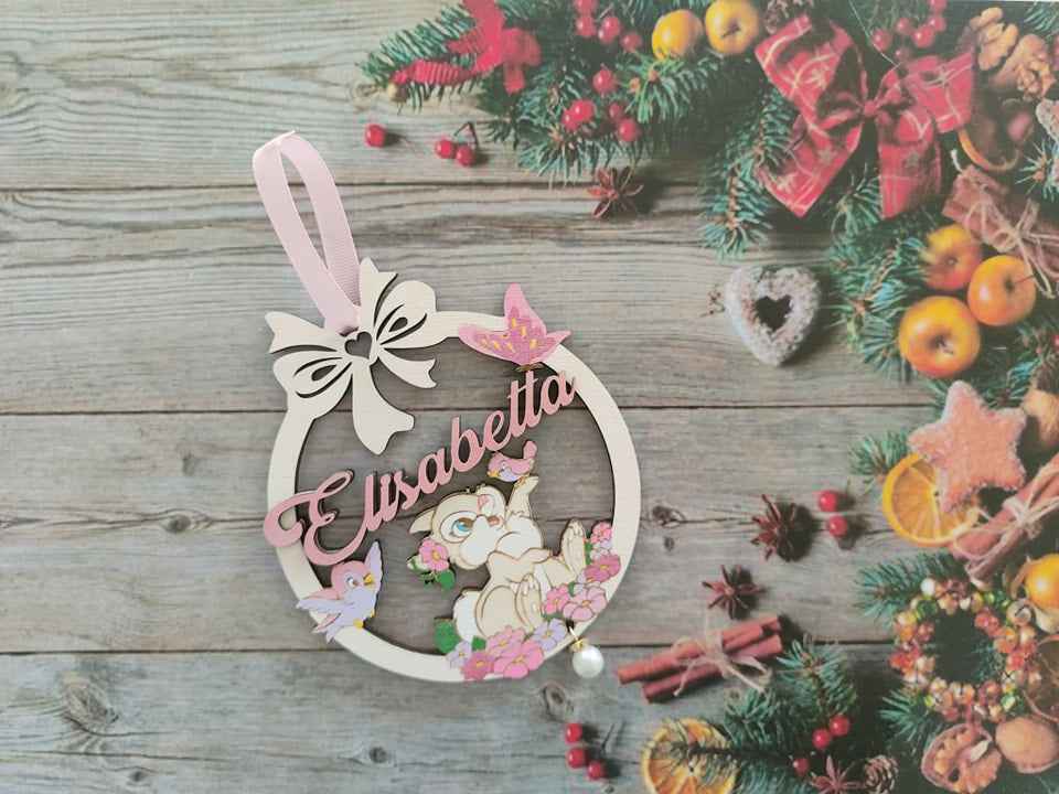 Pallina Coniglietta dipinta