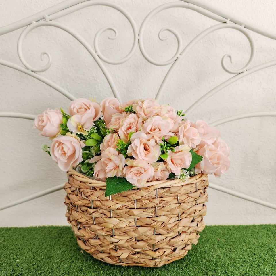 Cestini in fibra naturale set 2 pezzi