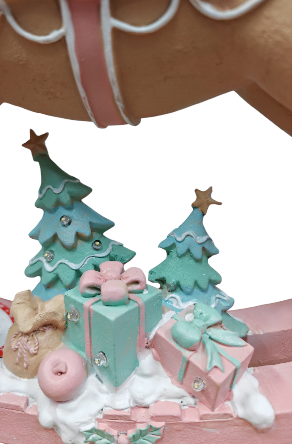 Cavallo a dondolo maxi rosa e tiffany luminoso