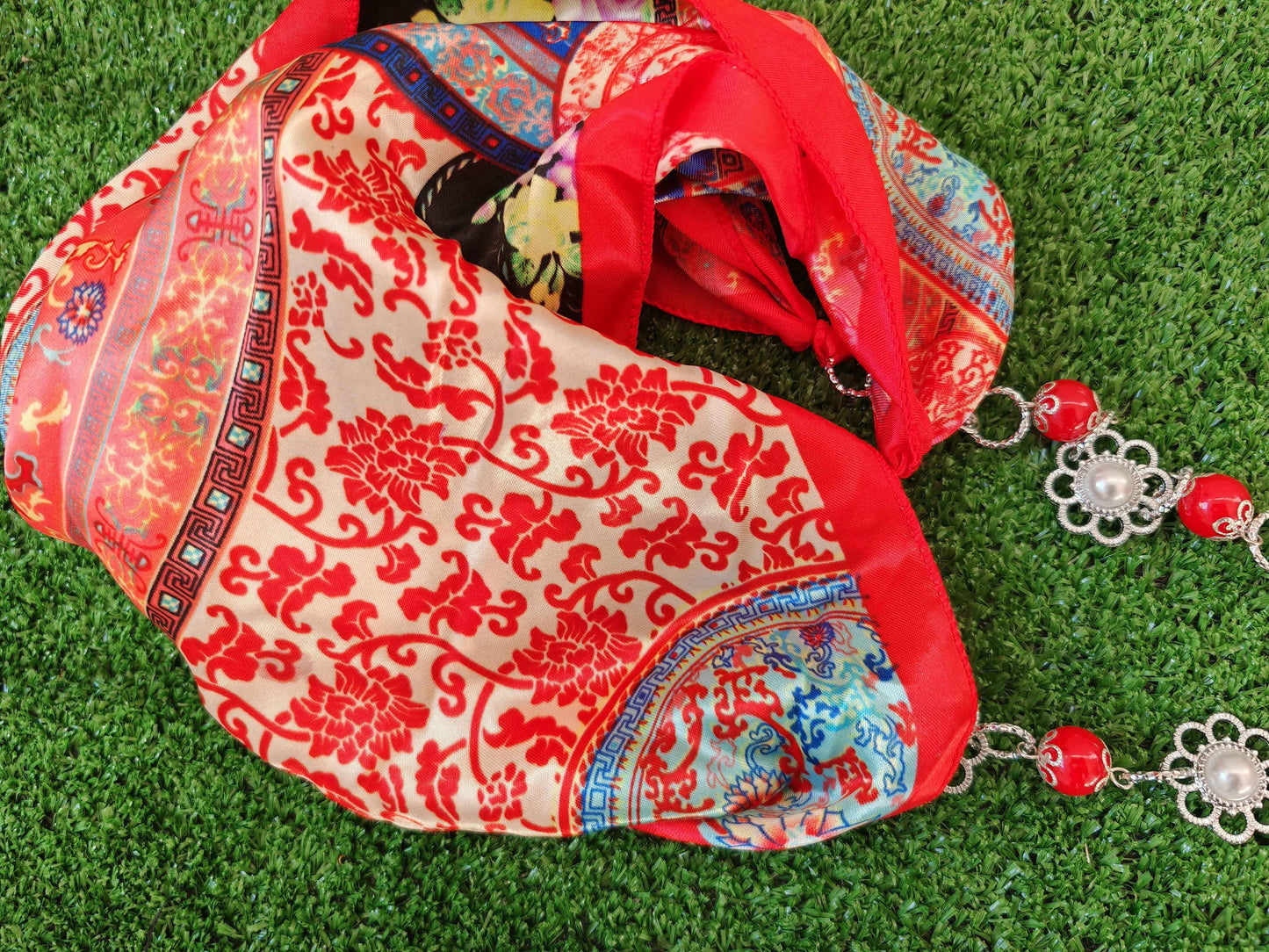Foulard gioiello rosso