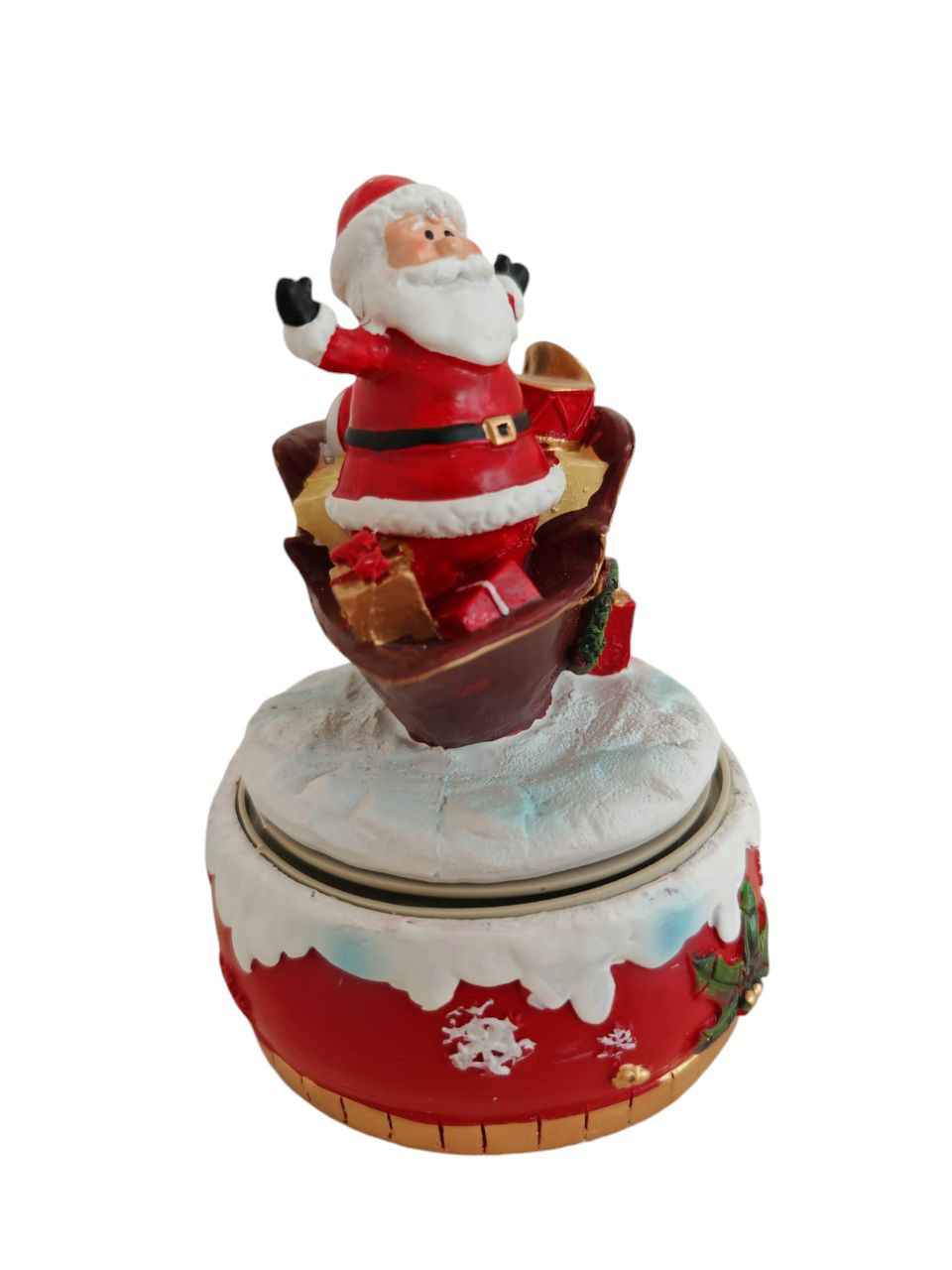 Carillon girevole Babbo Natale