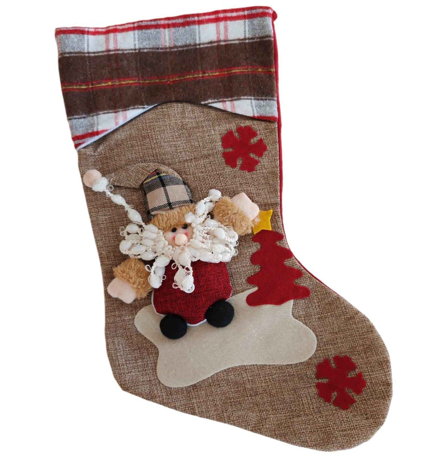 Calza Babbo marrone maxi