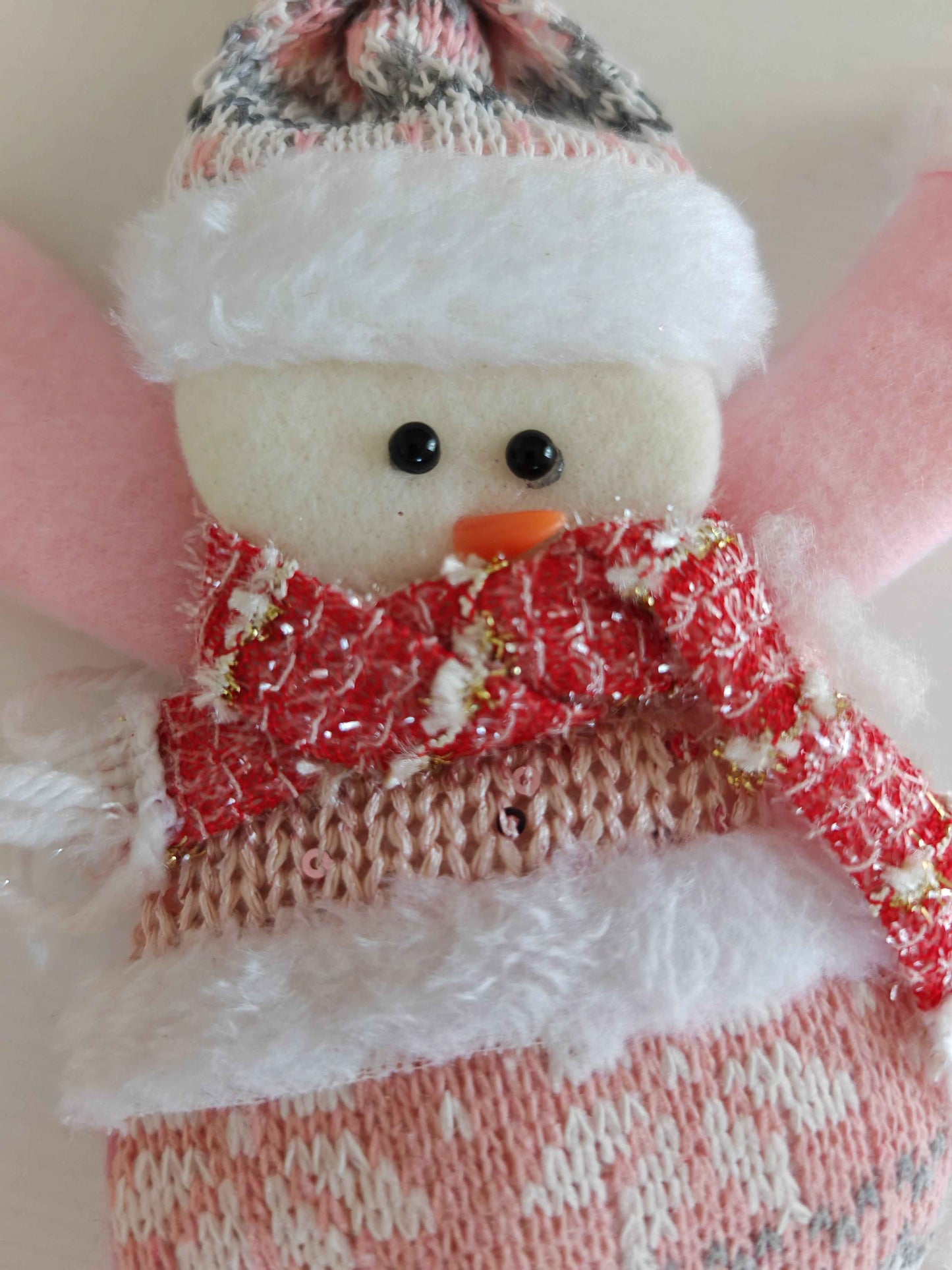 Appendino albero pupazzo rosa