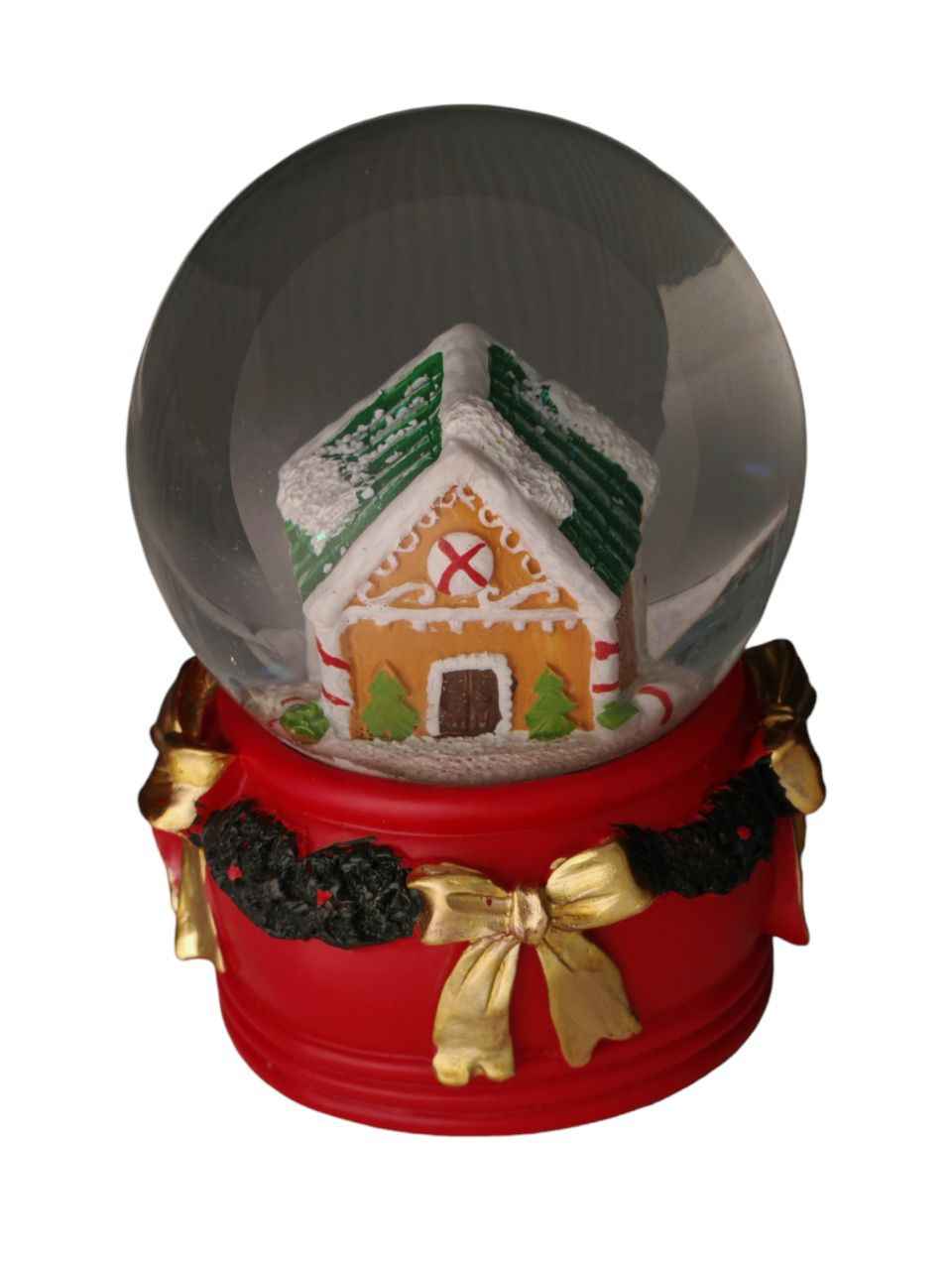 Palla di neve fiocchi oro