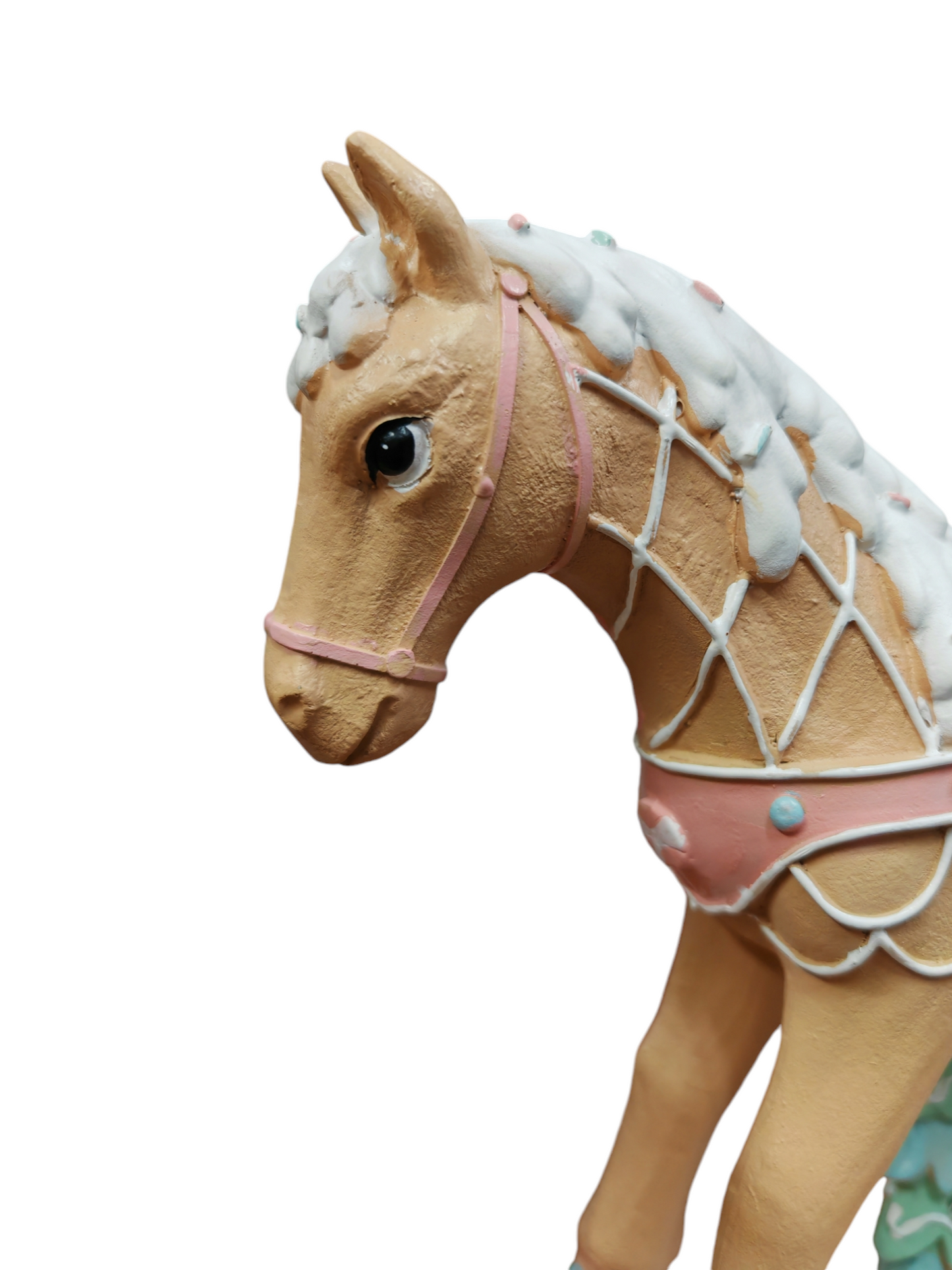 Cavallo a dondolo maxi rosa e tiffany luminoso