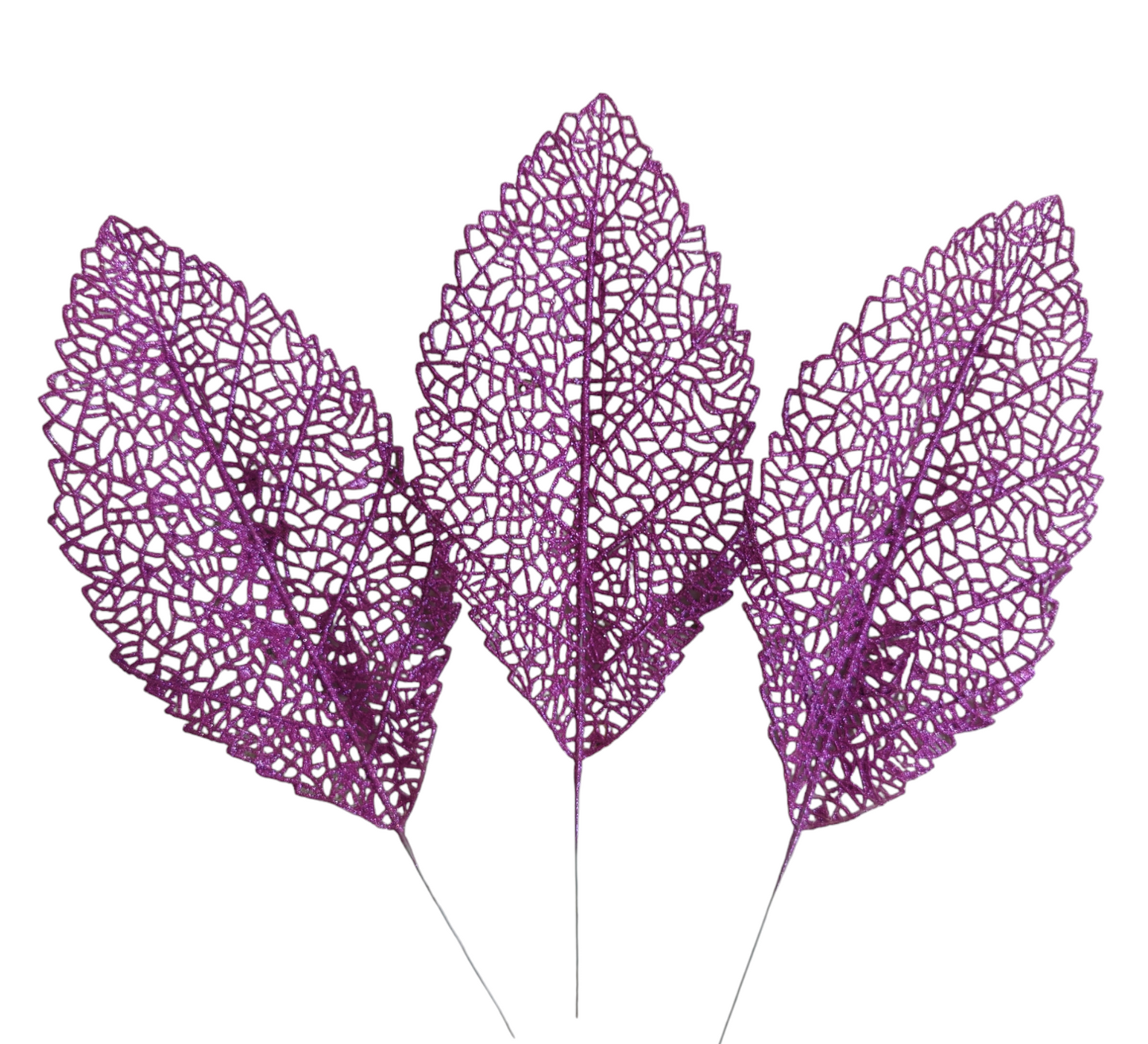 Addobbo albero foglia lilla set 5 pezzi