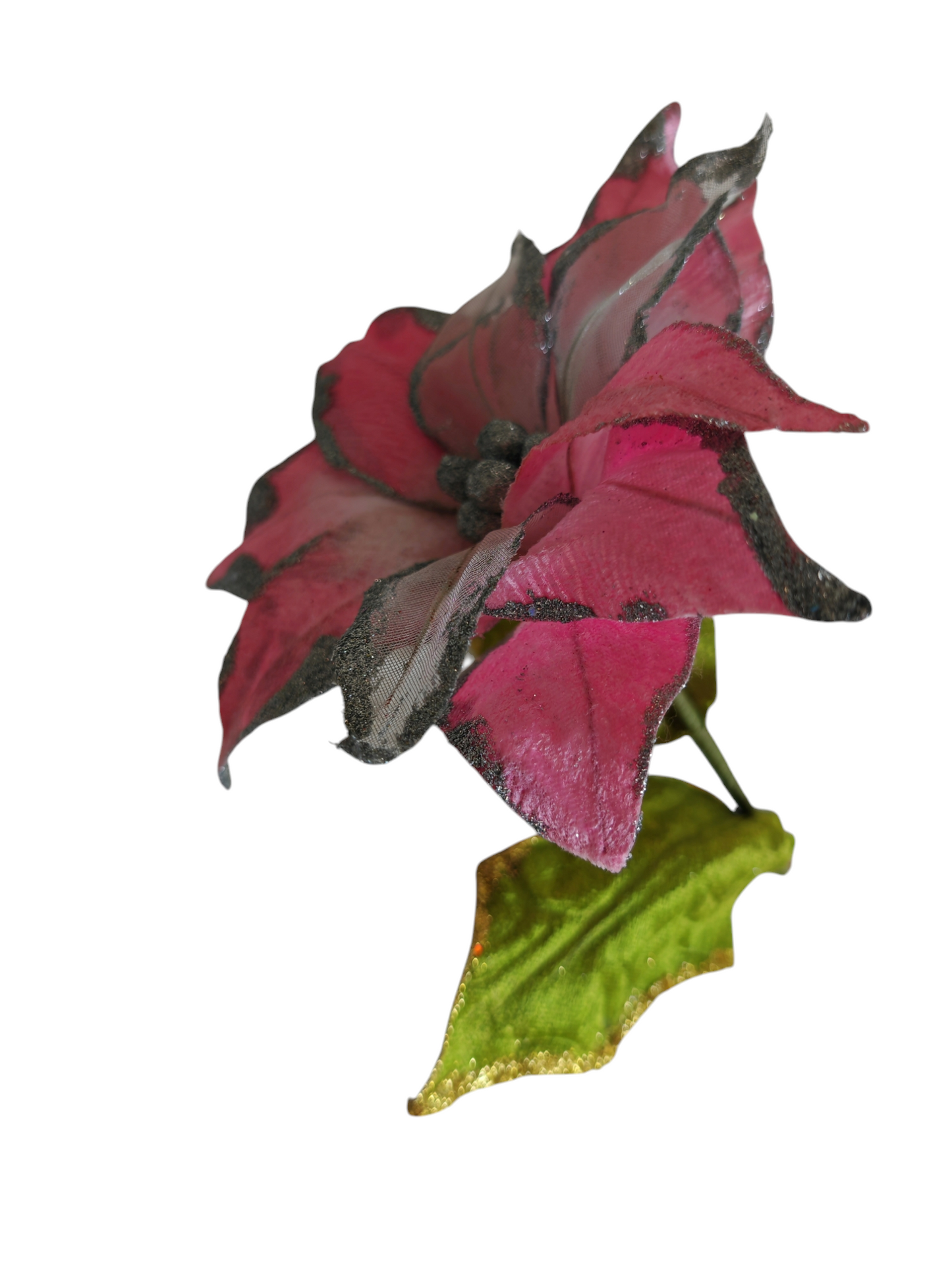 Fiore rosa e argento set 4 pezzi