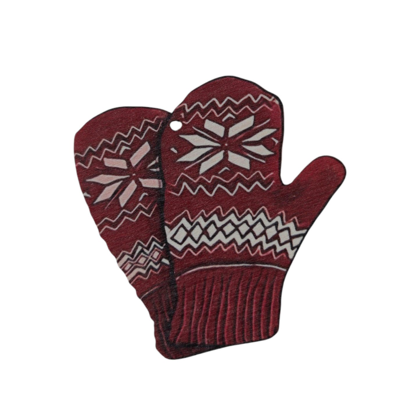 Addobbo albero in legno set 4 pezzi