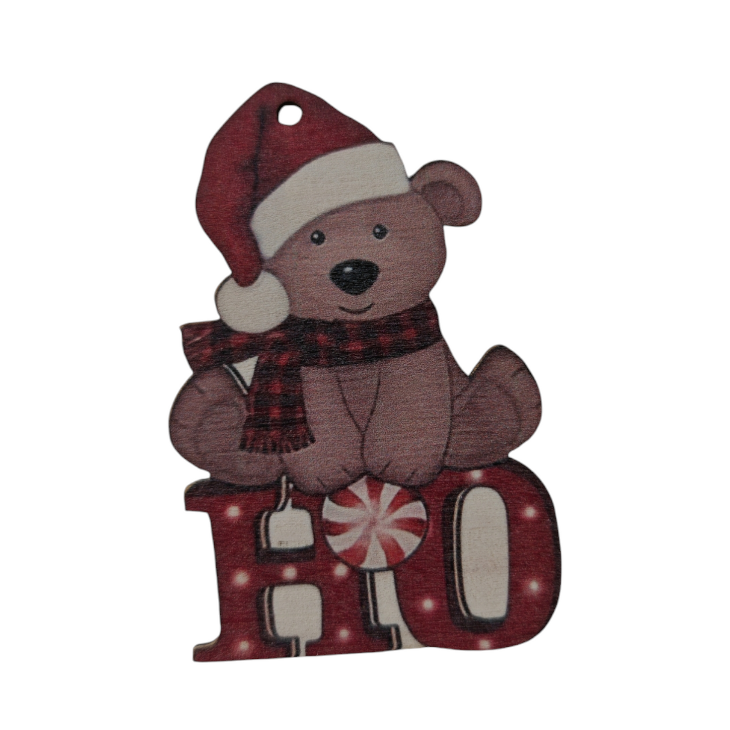 Addobbo albero in legno set 4 pezzi