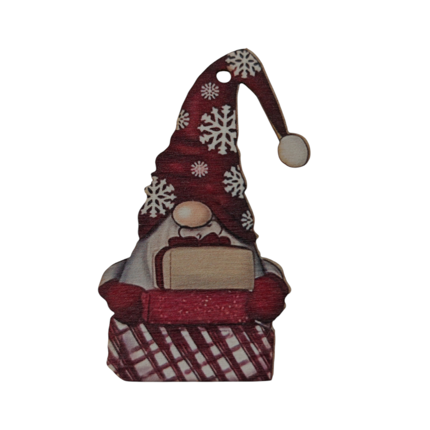 Addobbo albero in legno set 4 pezzi