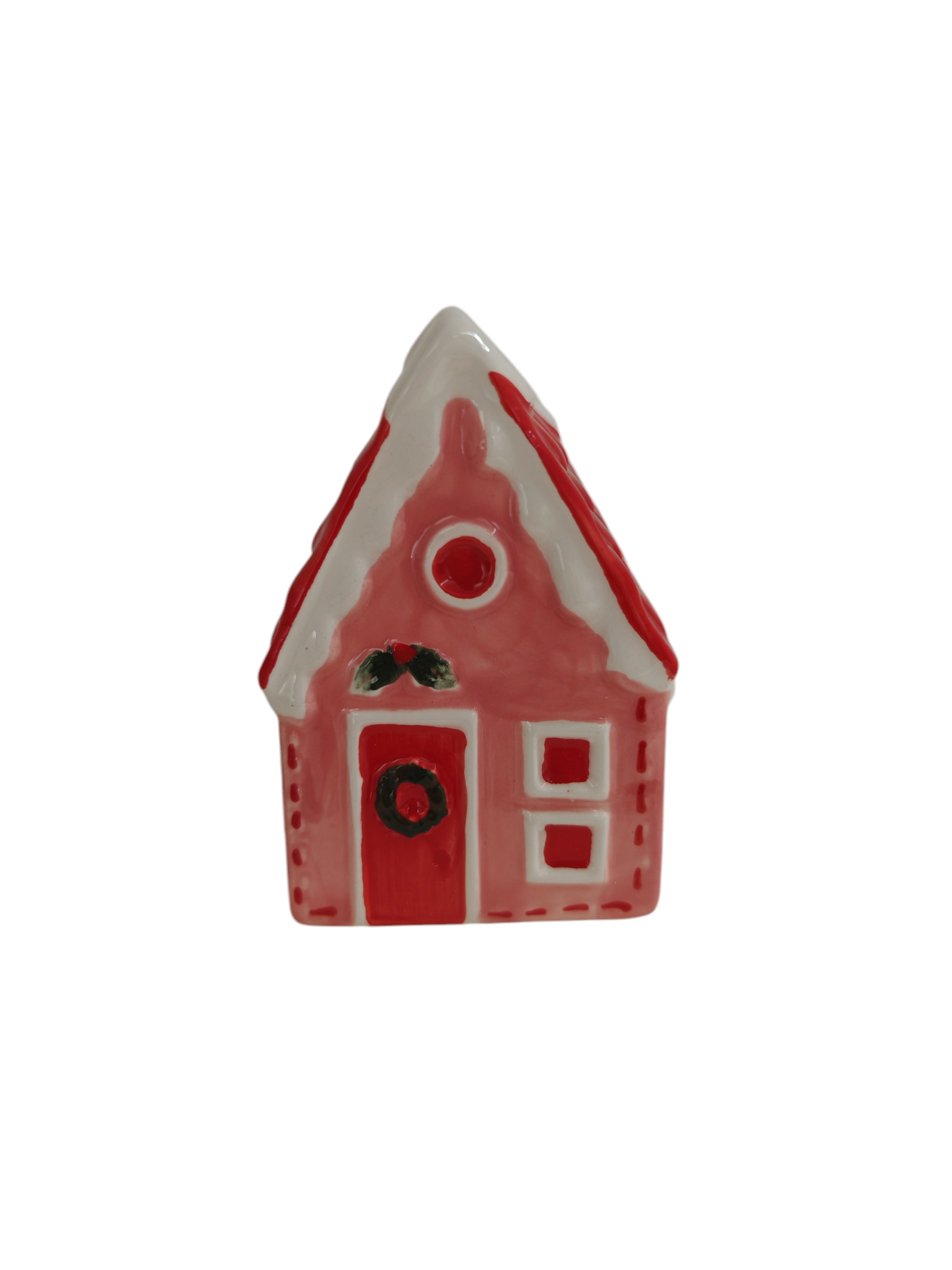 Portacandela casetta rosa