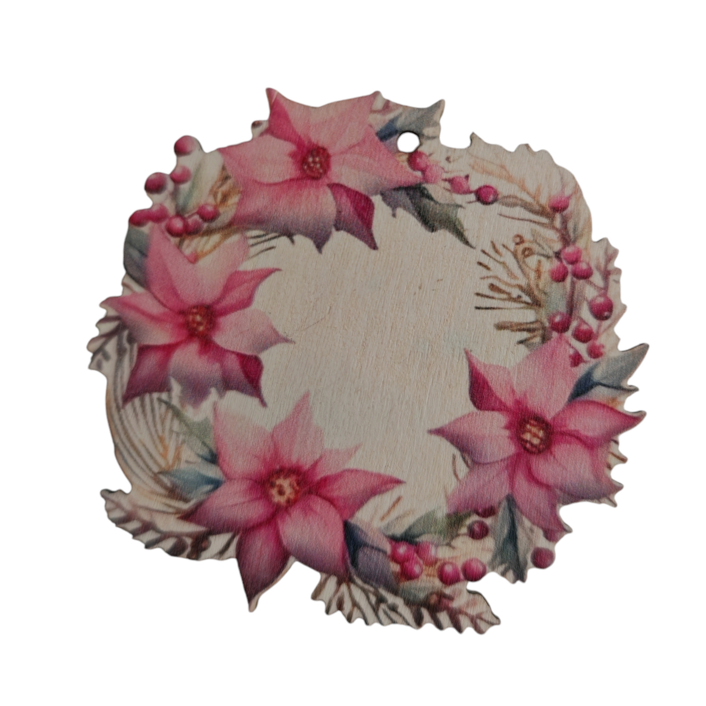 Addobbo albero in legno set 4 pezzi