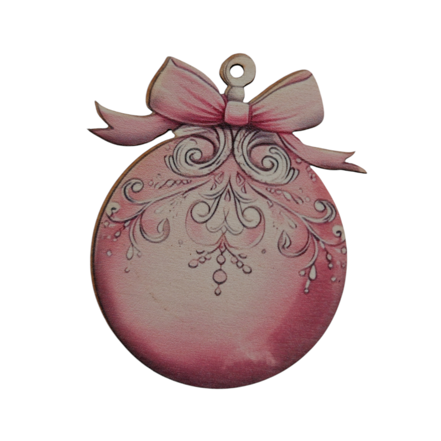 Addobbo albero in legno set 4 pezzi