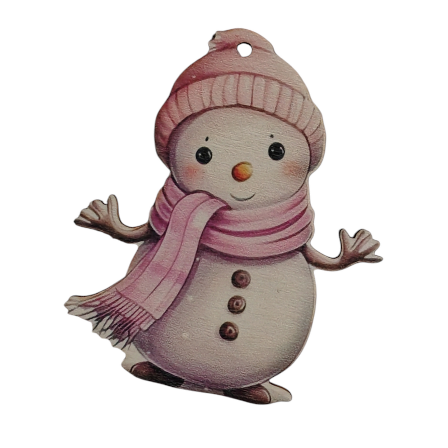 Addobbo albero in legno set 4 pezzi