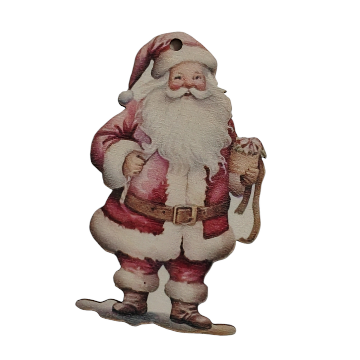 Addobbo albero in legno set 4 pezzi