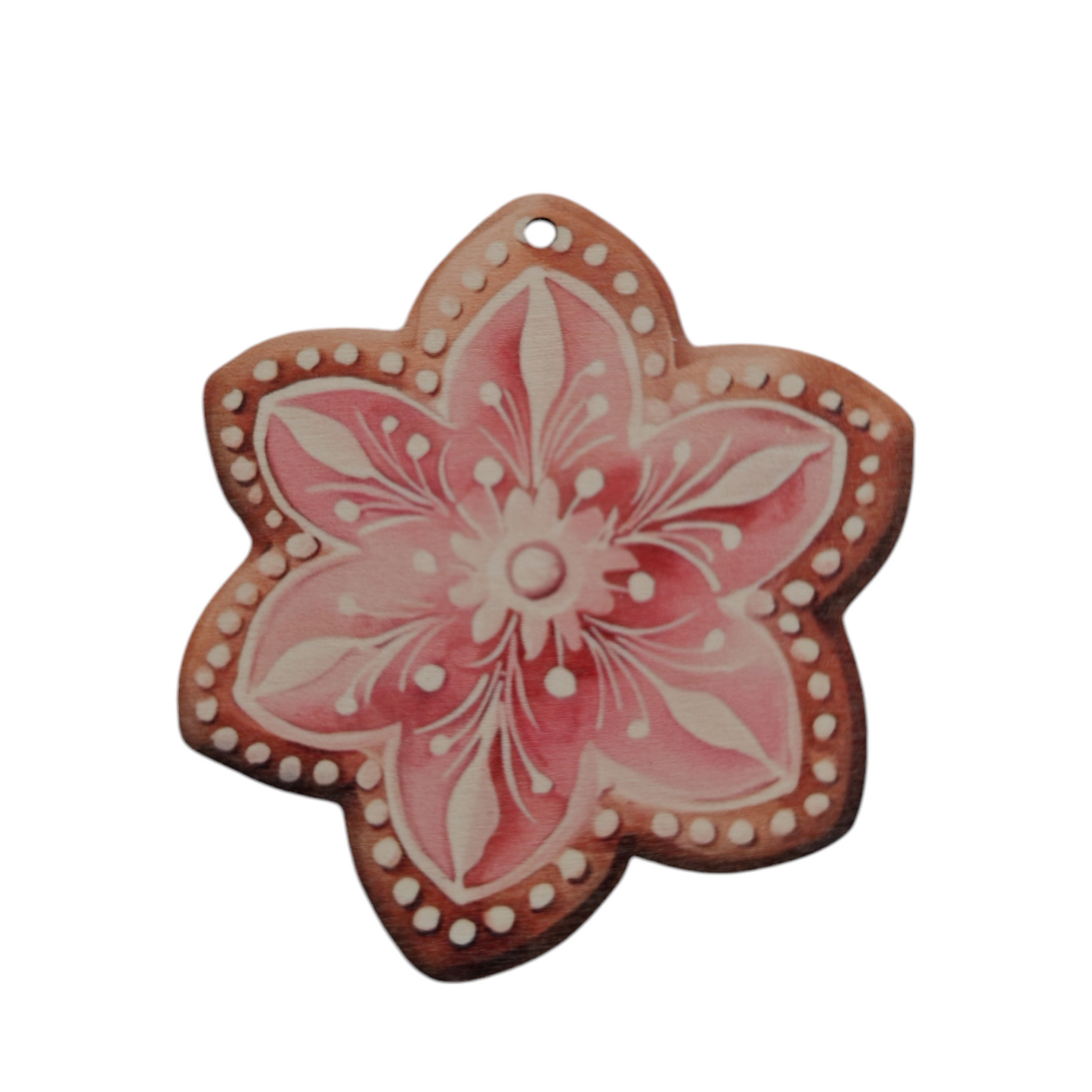 Addobbo albero in legno set 4 pezzi