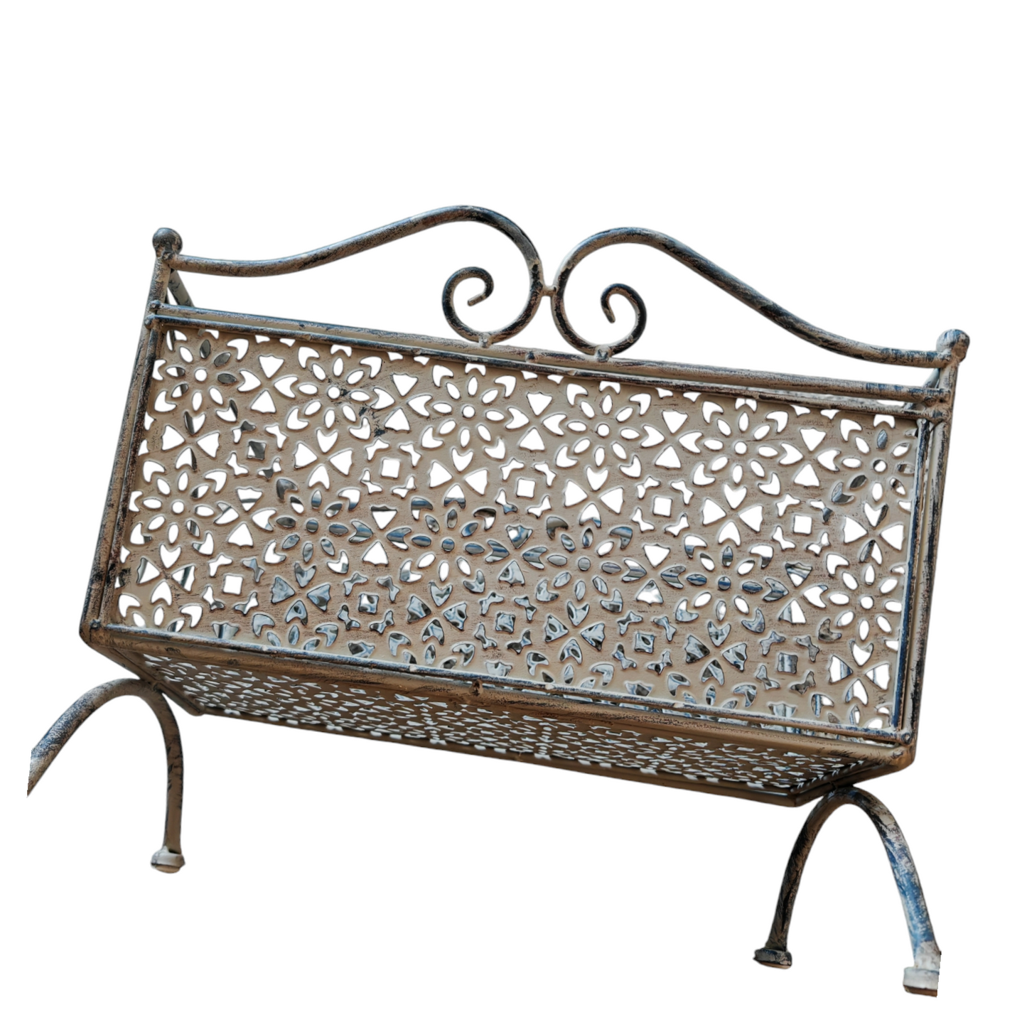 Portariviste in ferro stile shabby chic