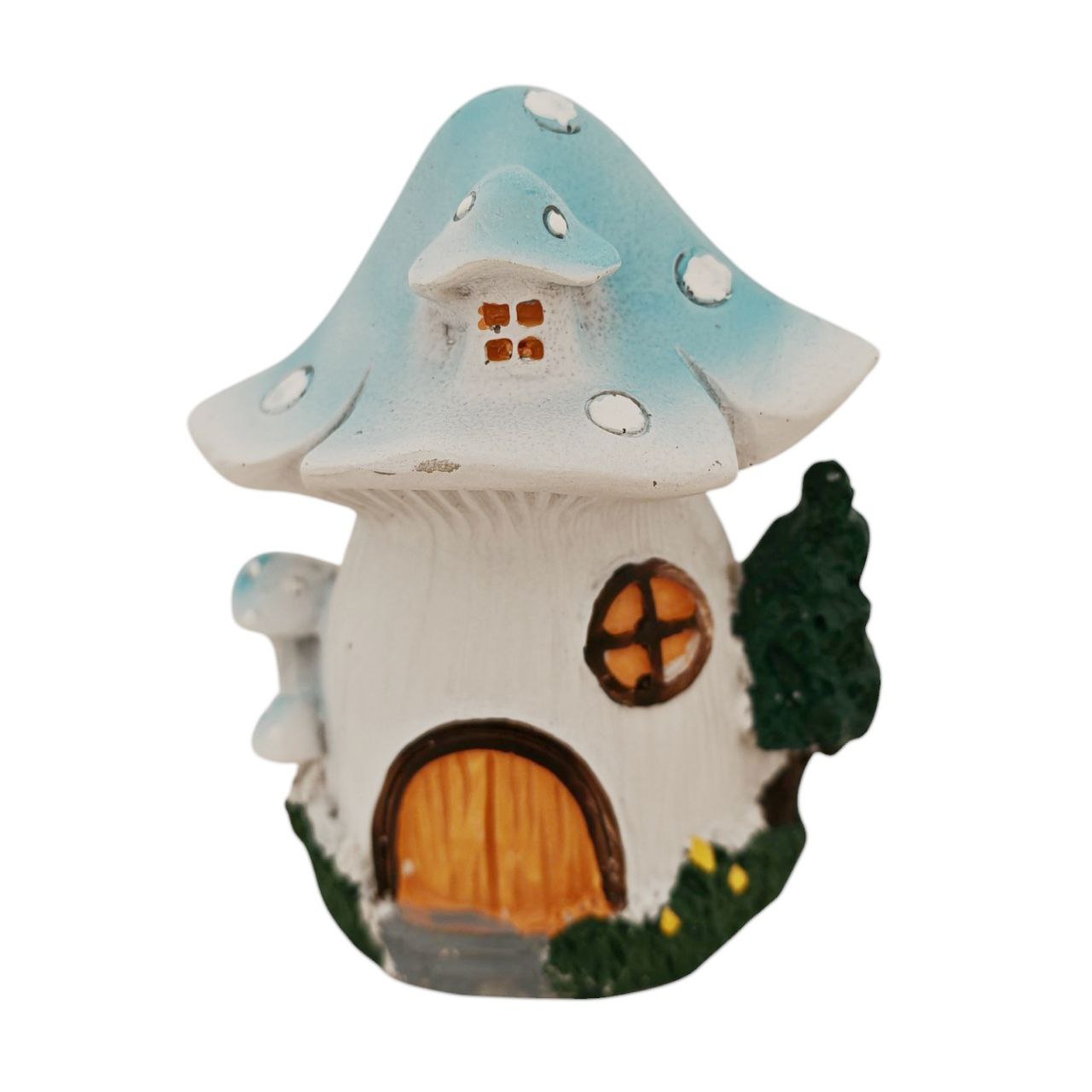 Decorazione fungo in resina turchese
