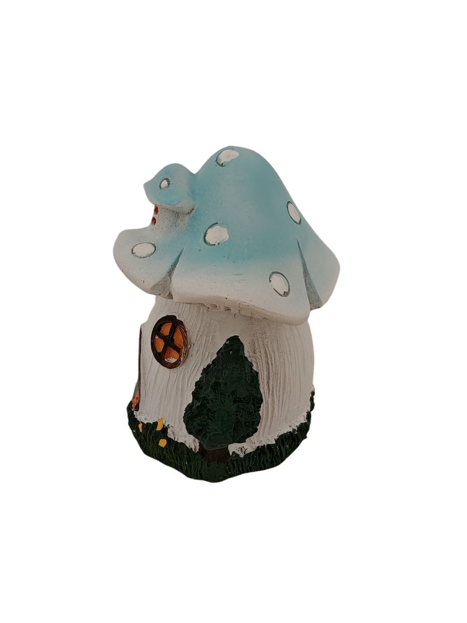 Decorazione fungo in resina turchese