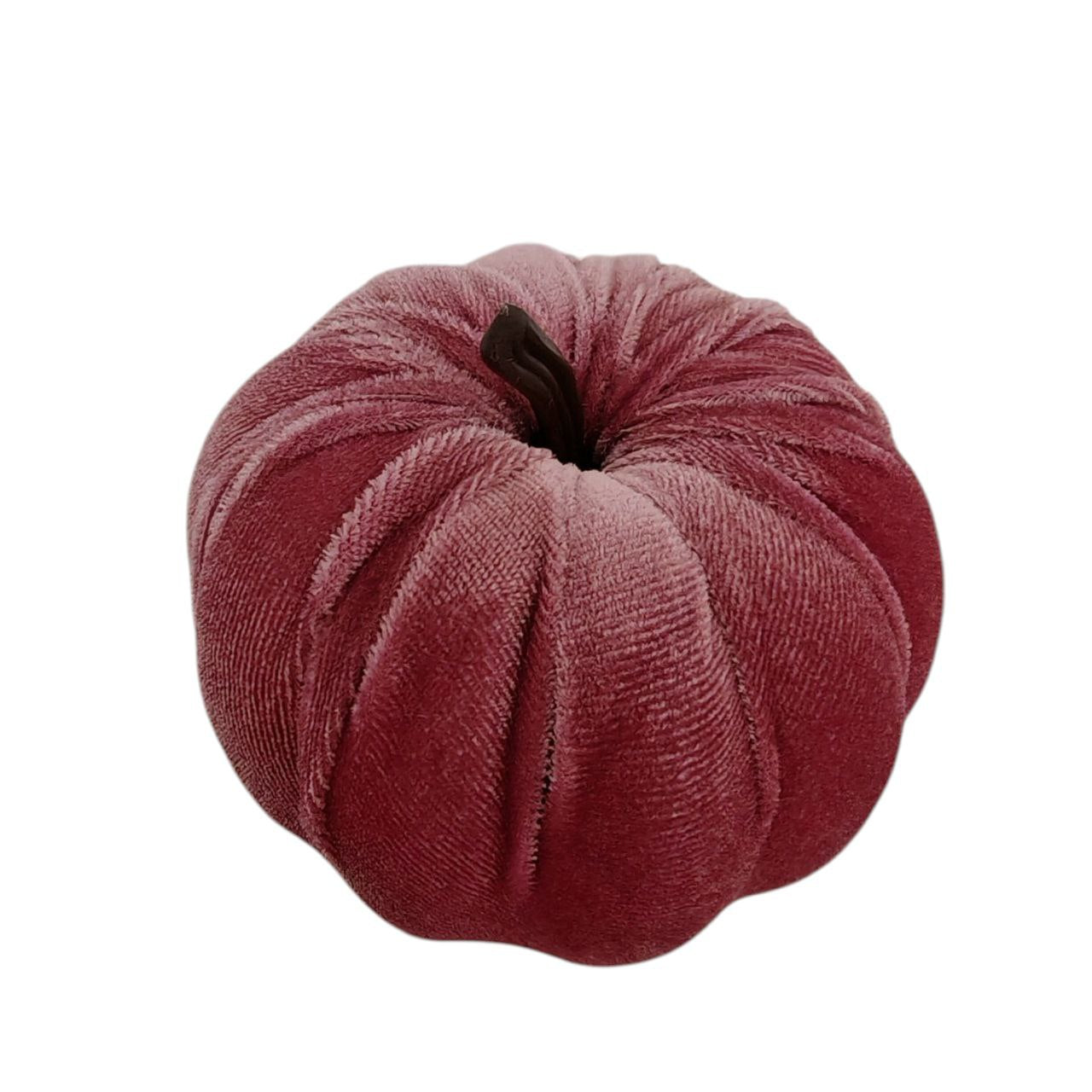 Zucche in velluto set 2 pezzi rosa