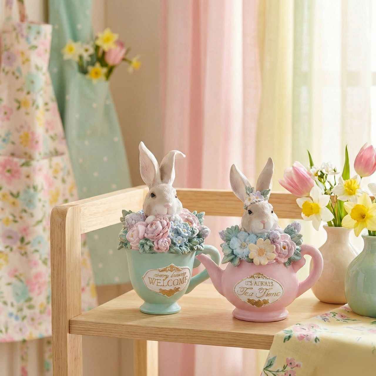 IN ARRIVO Coniglietto in tazza rosa