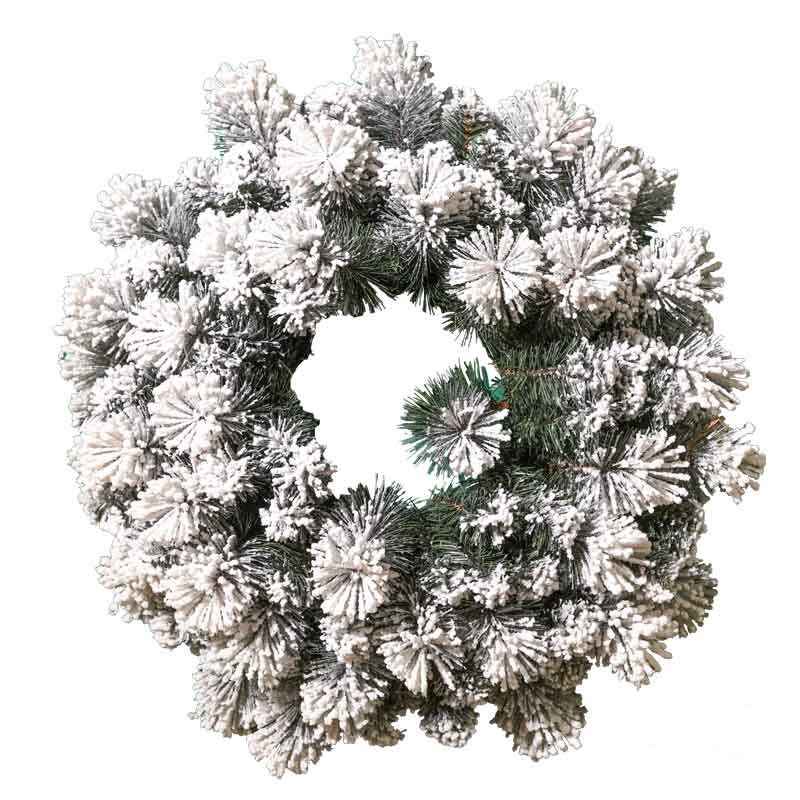 Ghirlanda innevata da decorare