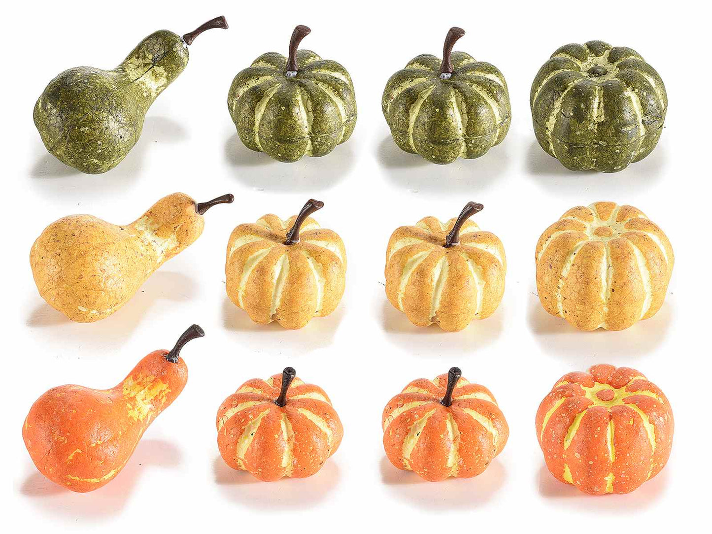 Scatola zucche decorative 24 pezzi