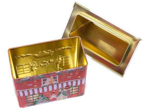 Scatola in metallo casetta