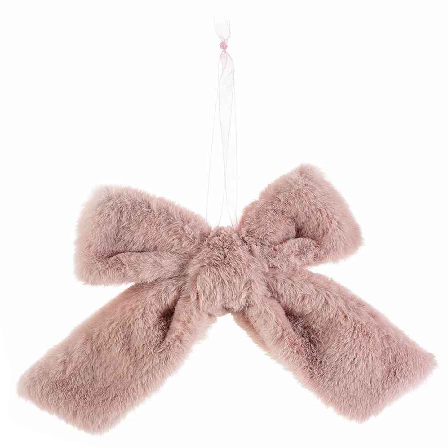 Fiocco in pelliccia rosa