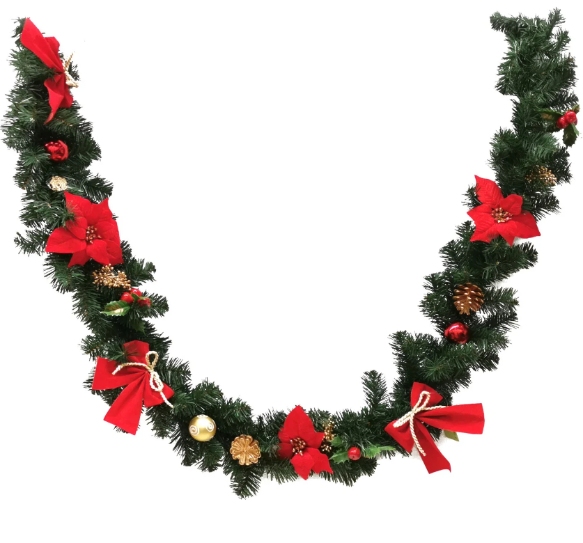 Ghirlanda con stelle di Natale