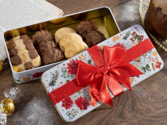 Scatola regalo in latta con fiocco