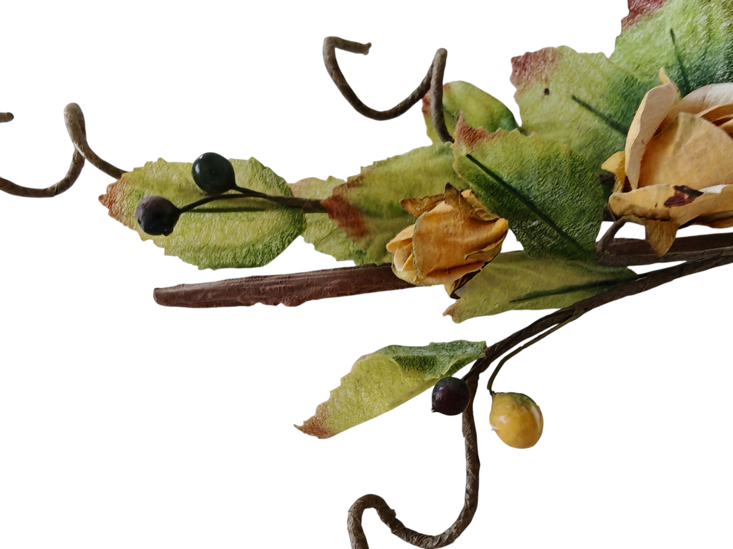 Ramo fiori secchi gialli set 3 pezzi