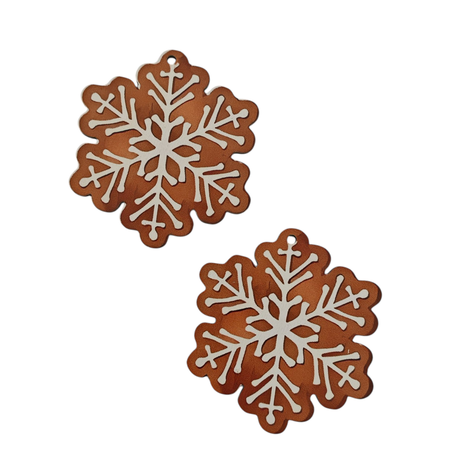 Addobbo albero pan di zenzero in legno set 2 pezzi